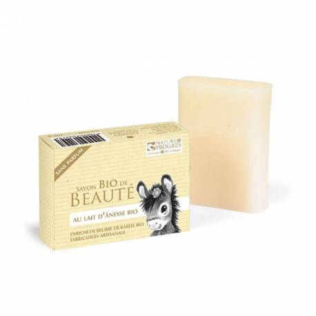 COSMONATUREL Savon au lait d\'anesse karité sans parfum BIO - 100 g