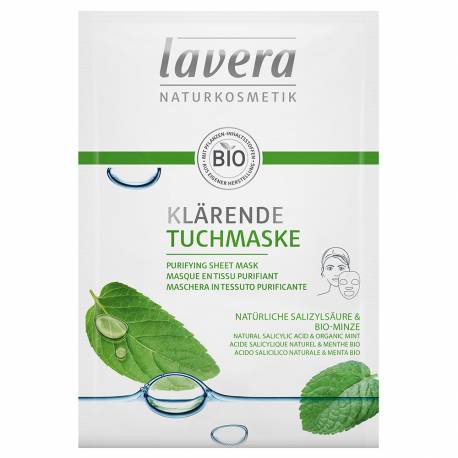 LAVERA MASQUE EN TISSU PURIFIANT - SACHET 21 ML