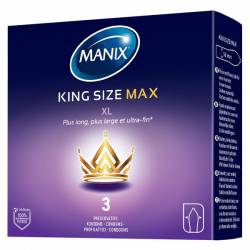 MANIX Préservatifs King Size Max - Bte de 3