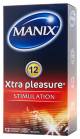 MANIX Préservatifs Xtra Pleasure - Bte de 12