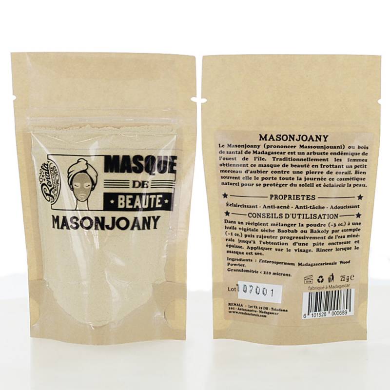 Masque de beaute poudre de Masonjoany 25 g