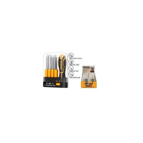 9 Pcs interchangeable screwdriver set