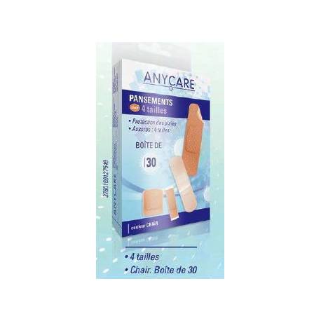 ANYCARE Pansements 4 taille chair bte de 30